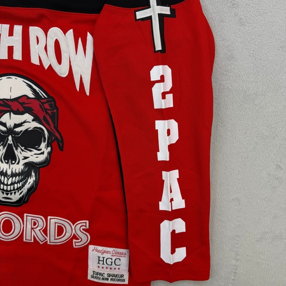 Headgear Classics Jersey Mens Tupac Shakur Death Row Records Hockey Small - Picture 8 of 12